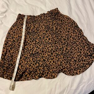 Sienna Sky Brown Leopard Mini Skirt